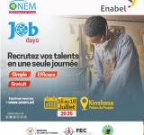 Après le succès retentissant de Lubumbashi et Kolwezi : ‎L'ONEM organise le '' Job Days '' à Kinshasa avec l'appui de ENABEL 
