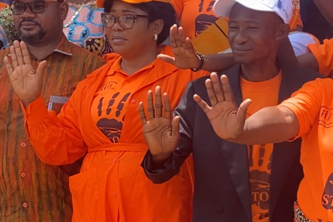 Clôture de la campagne de sensibilisation internationale des 16 jours d'activisme au Kasaï-Central, mention spéciale au couple Joseph et Thérèse Kambulu pour sa réussite